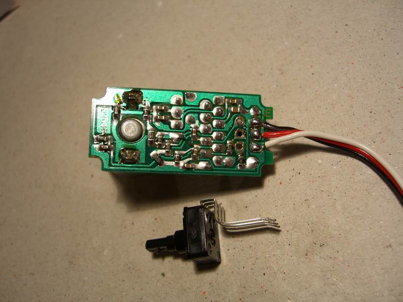 Servo Elektronik Potentiometer ausgelötet