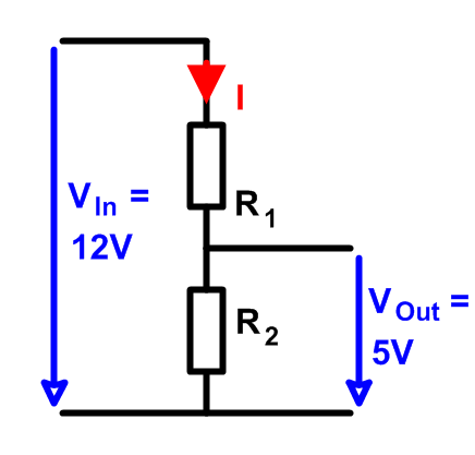 Spannungsteiler 12V 5V