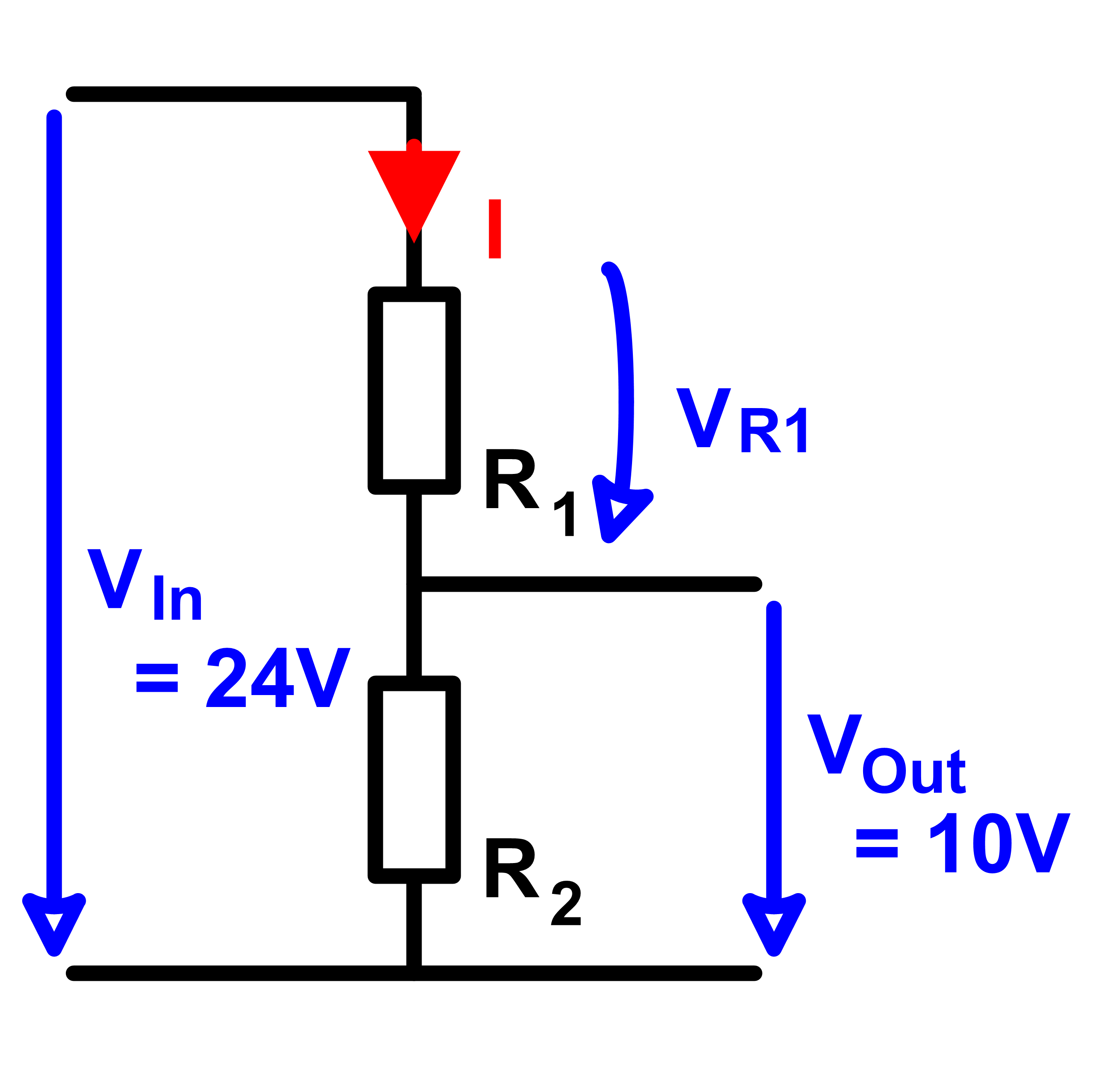 Spannungsteiler 24V auf 10V