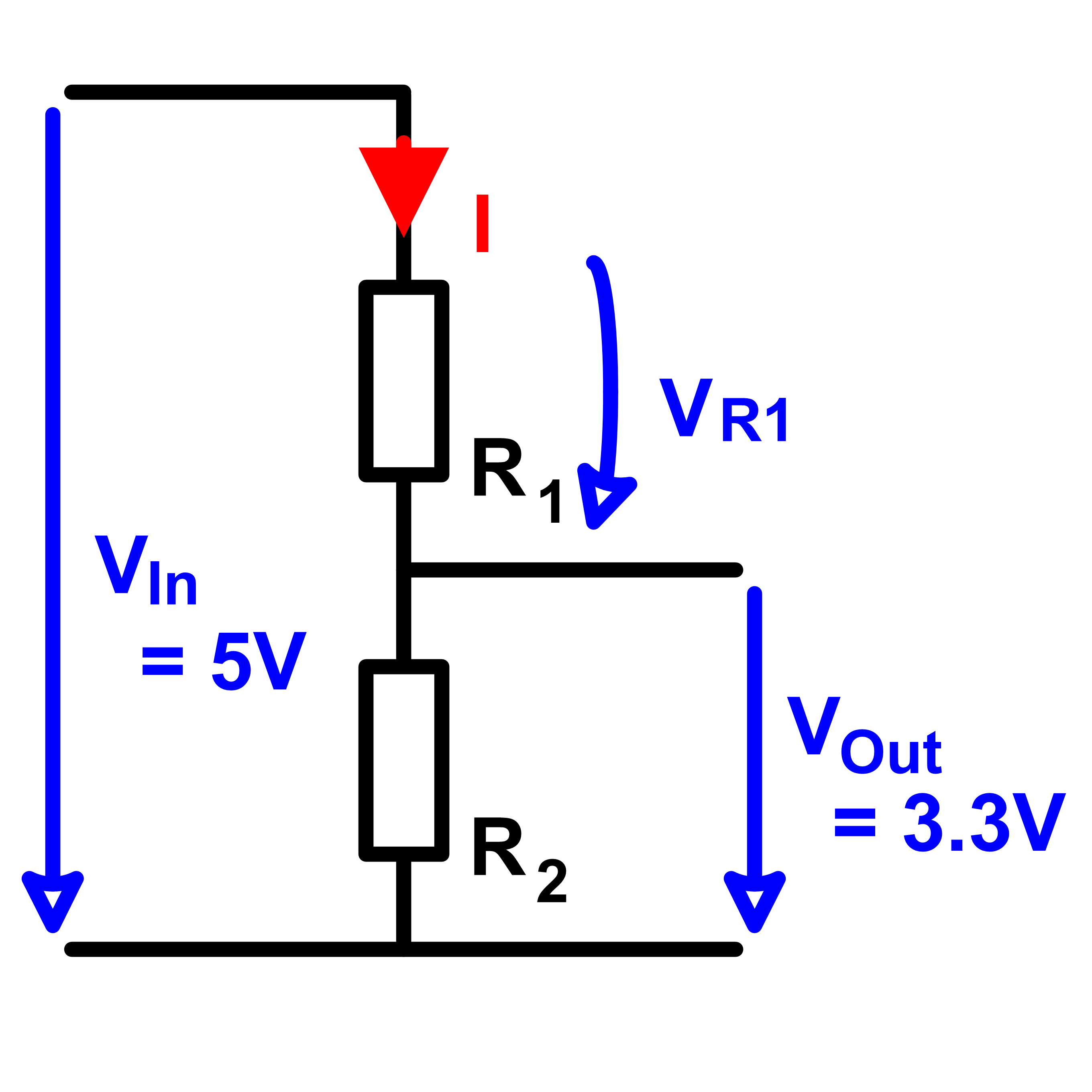 Spannungsteiler 5V 3 3V