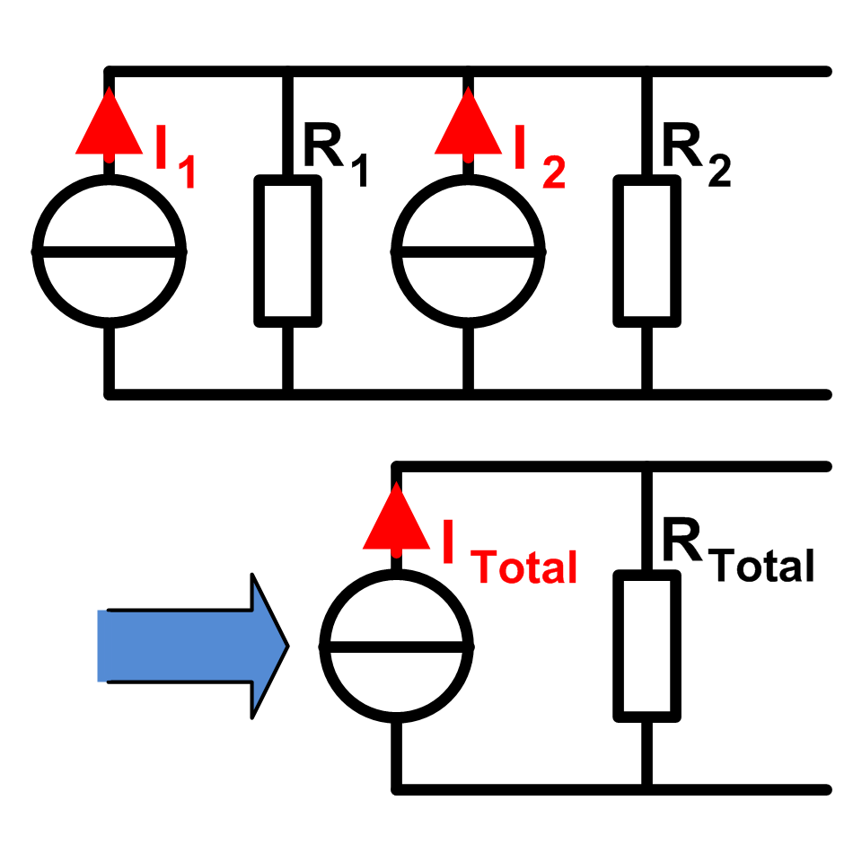 Zwei Stromquellen parallel