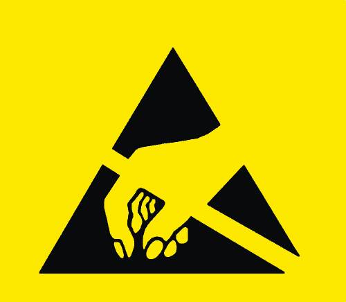 Warnschild ESD